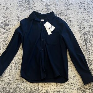 Zara Dark Blue Kids Button Down Shirt
